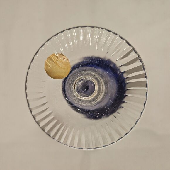 Set Of 6 Vintage JOSKA MOSEL Cut To Clear Wine Glasses New Vintage - Picture 10 of 14